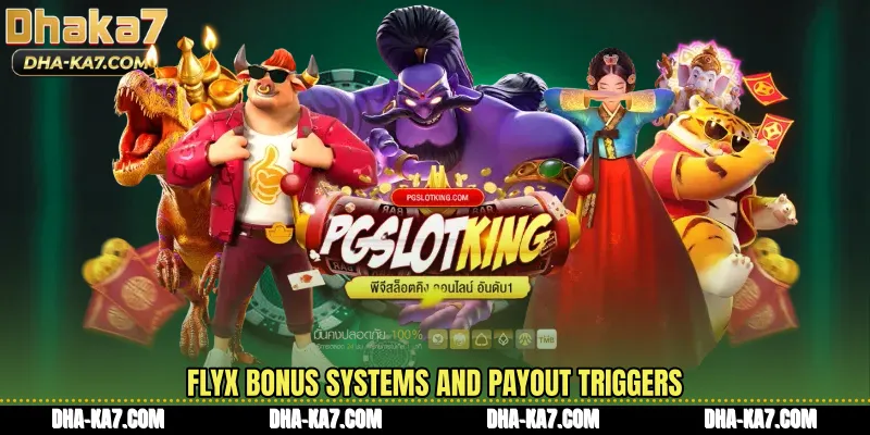 FlyX bonus systems and payout triggers