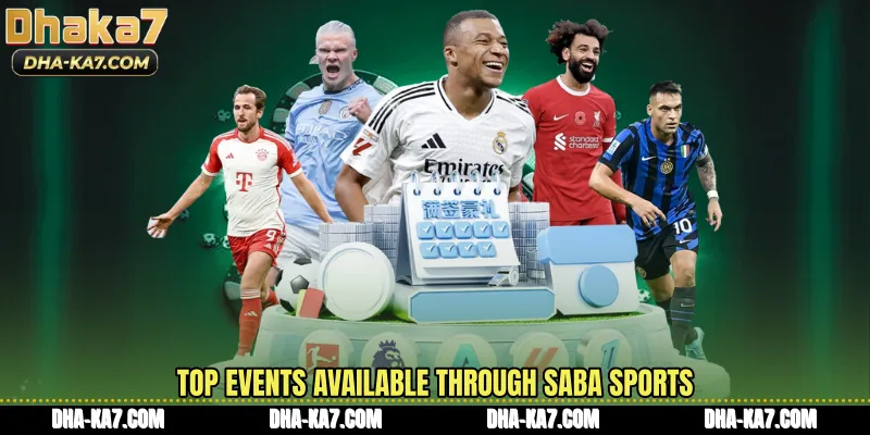Top events available through Saba Sports